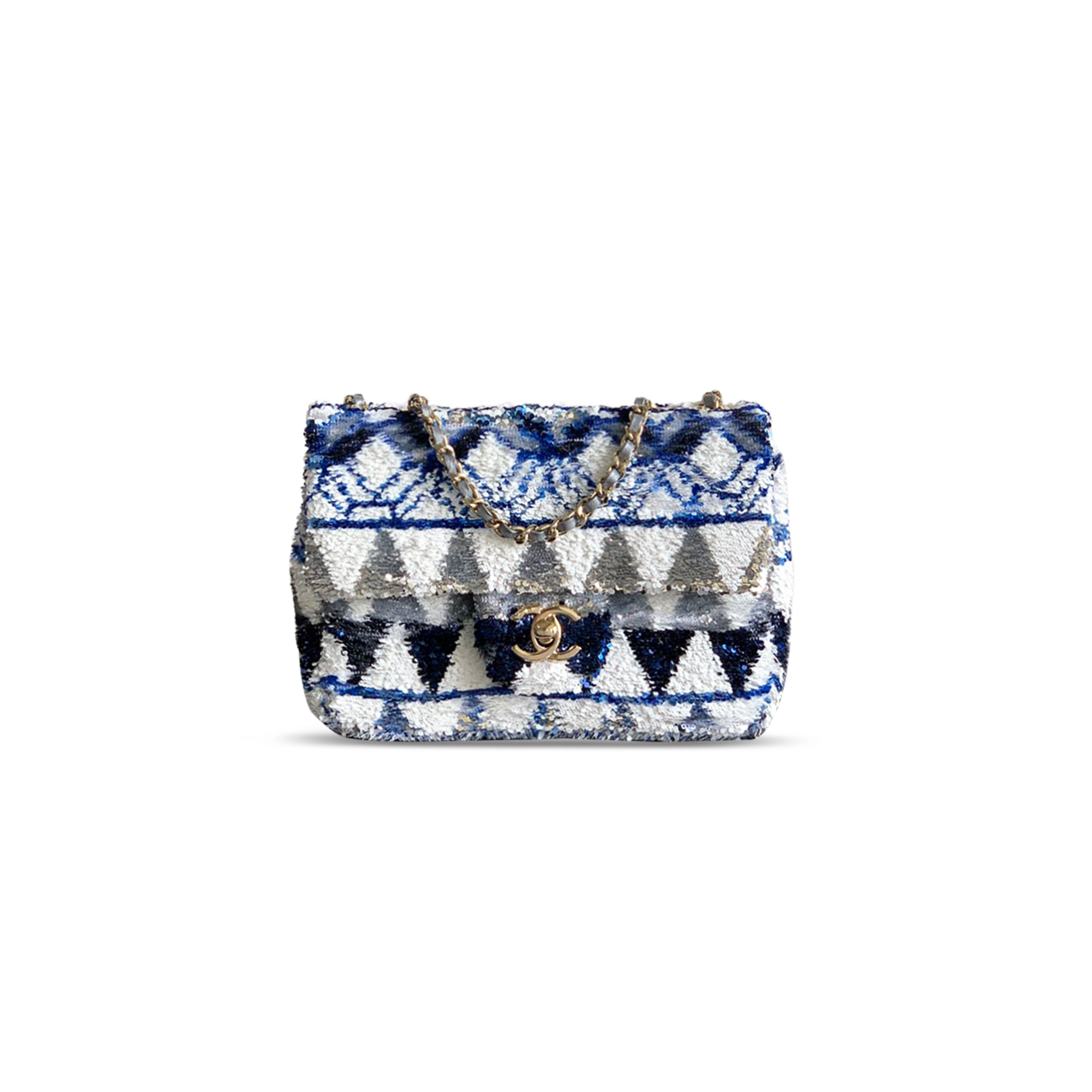 CHANEL SEQUINS MINI FLAP BAG 1566882 (20*14*7cm)